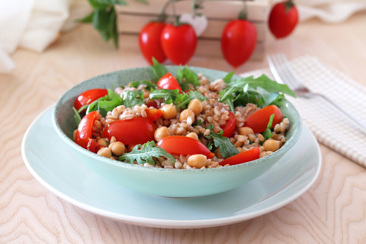 Insalata di farro e ceci