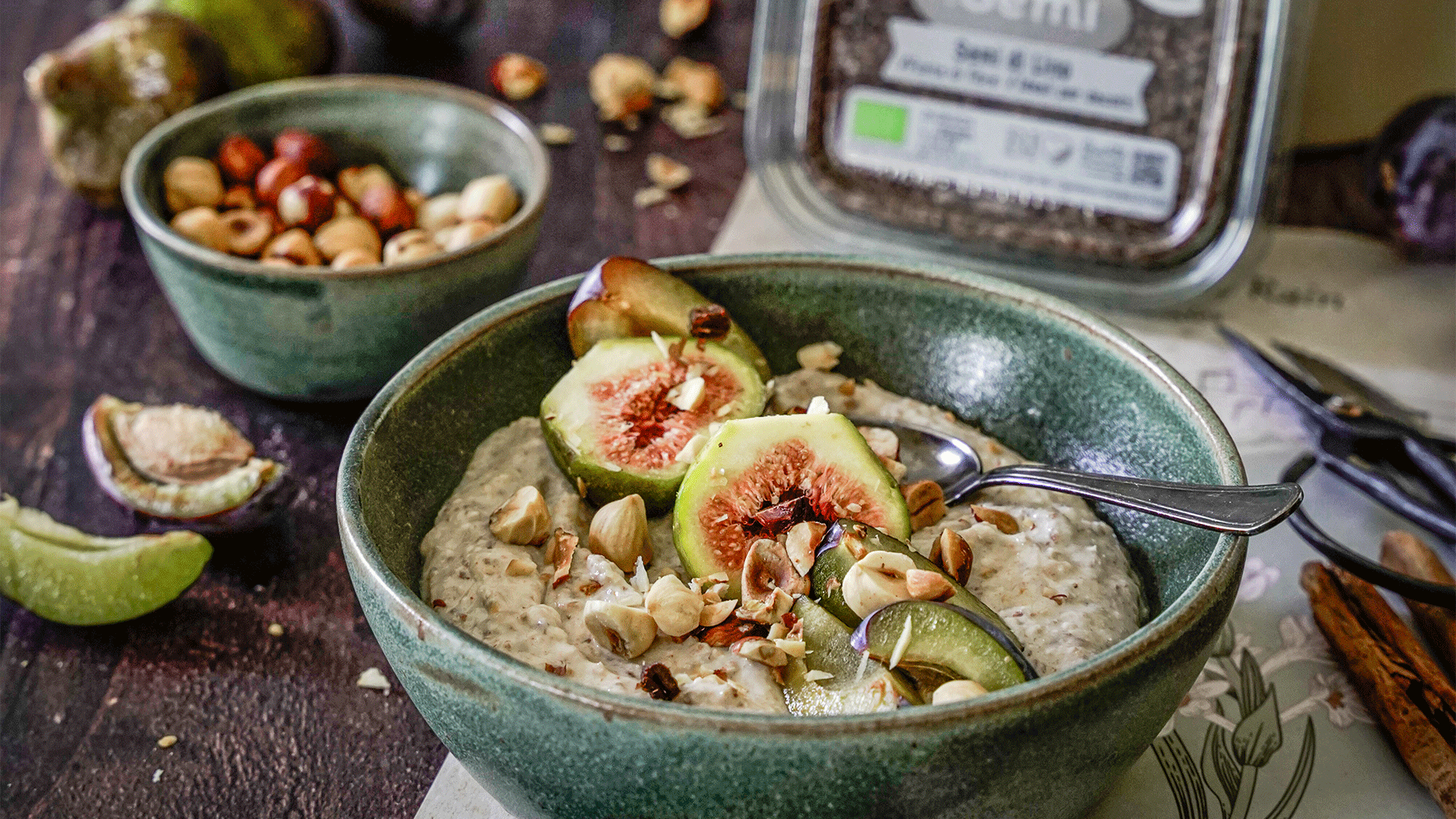Porridge con semi di lino